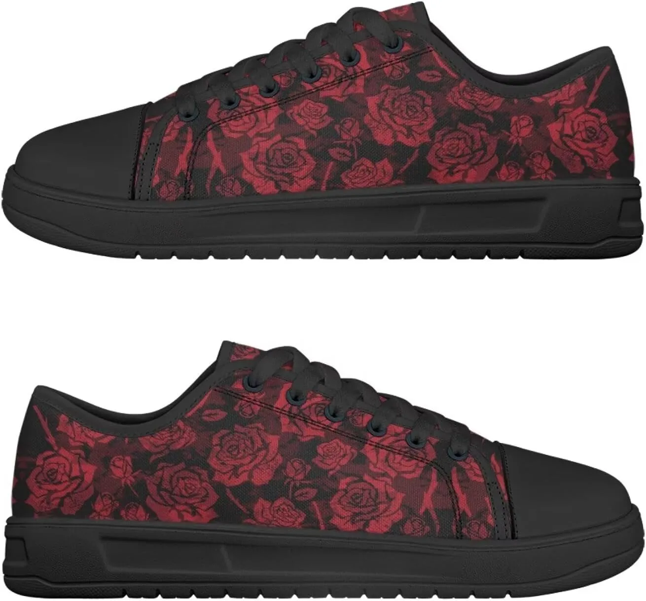 Canvas Shoes for Women Low Top Casual White Black Sneakers Womens Lace Up Fashion Comfortable Walking Shoes