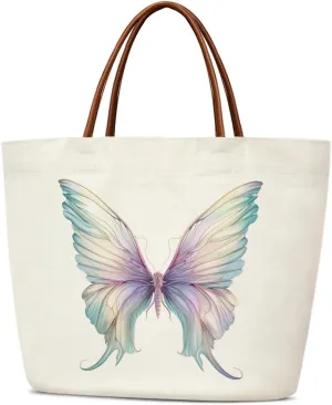 Canvas Tote Bag Aesthetic Tote Bag for Women Teens Reusable Grocery Shopping Bag With Handles Cute Animal Tote Bag