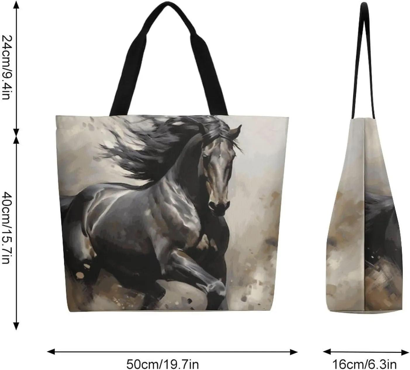 Canvas Tote Bag Large Women Casual Shoulder Bag Handbag Reusable Beach Shopping Grocery Bag For Outdoors