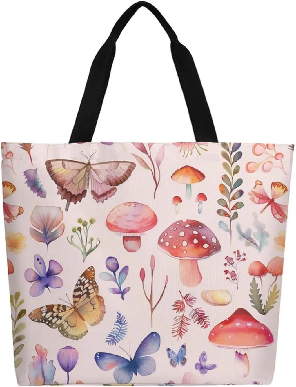 Canvas Tote Bag Large Women Casual Shoulder Bag Handbag Reusable Beach Shopping Grocery Bag For Outdoors