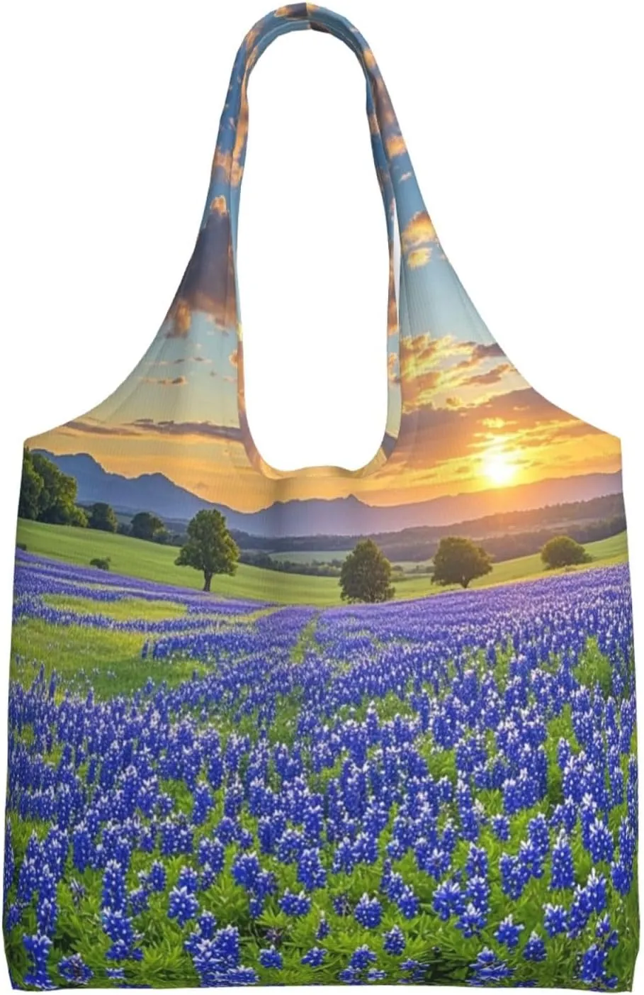 Canvas Tote Bag Lightweight Reusable Grocery Shopping Bag Tractor farm Handbag for Women Men