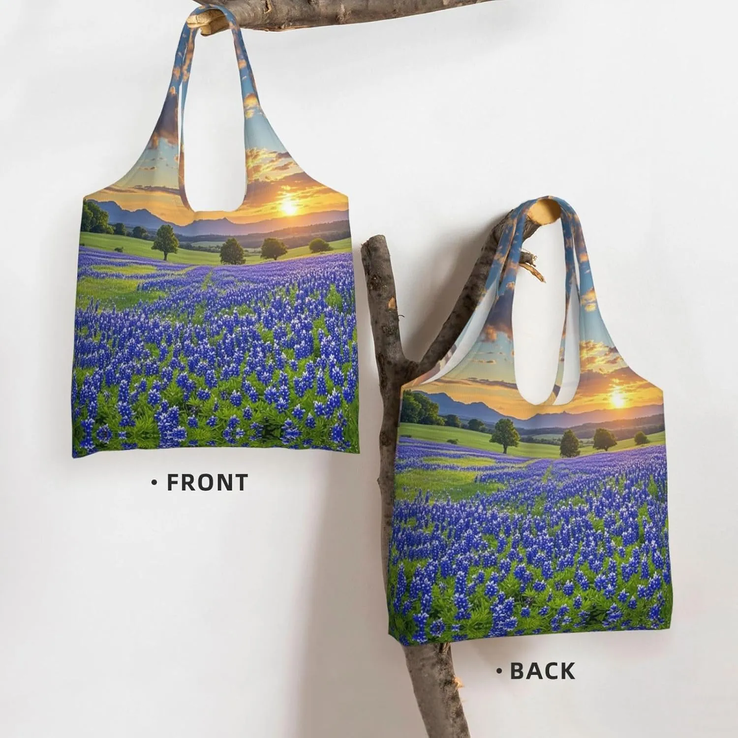 Canvas Tote Bag Lightweight Reusable Grocery Shopping Bag Tractor farm Handbag for Women Men