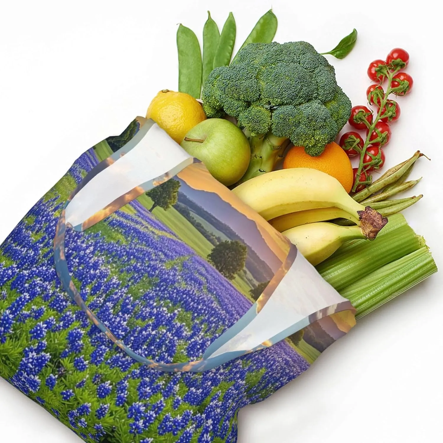Canvas Tote Bag Lightweight Reusable Grocery Shopping Bag Tractor farm Handbag for Women Men
