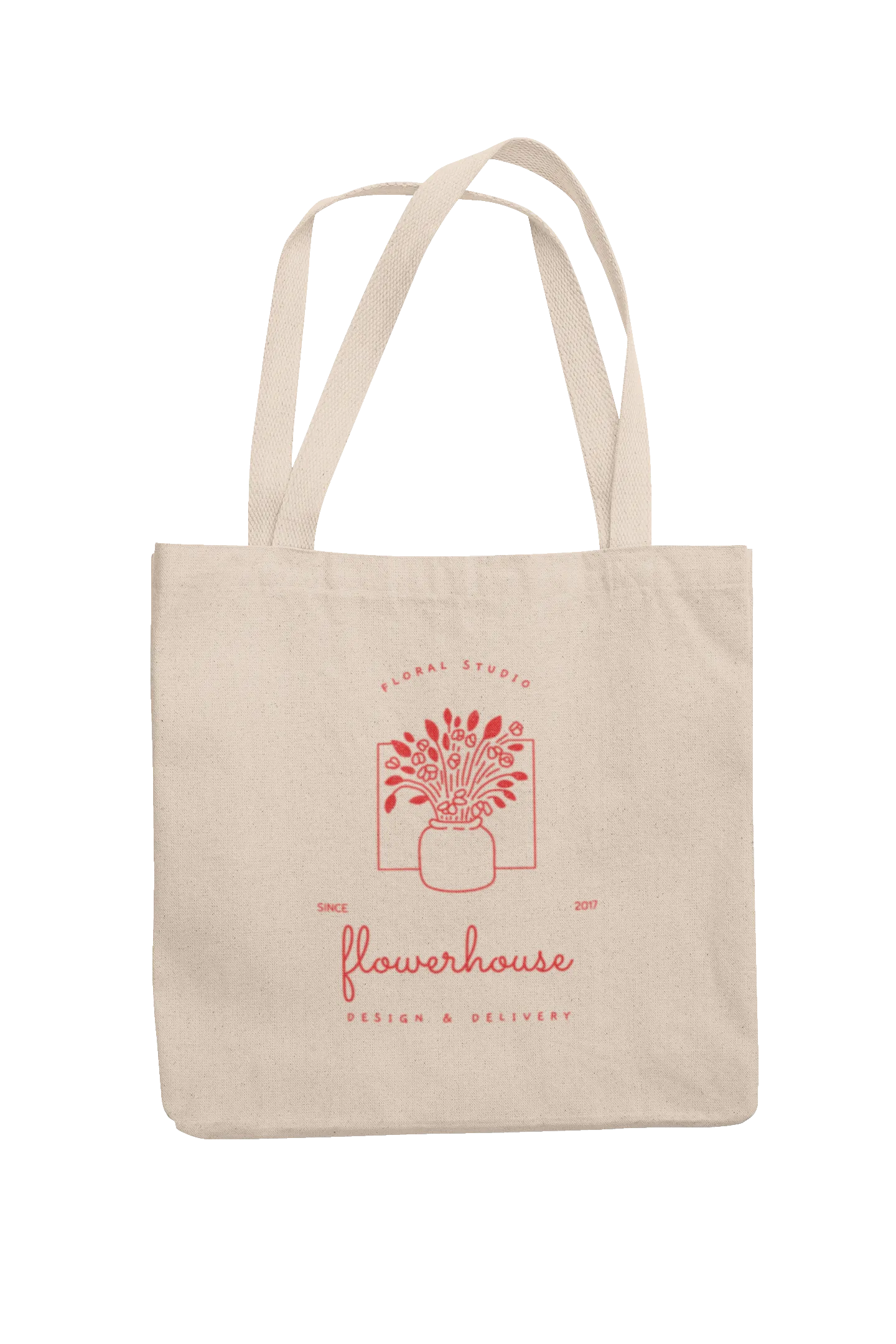 Canvas Tote with Spot Graphics Art