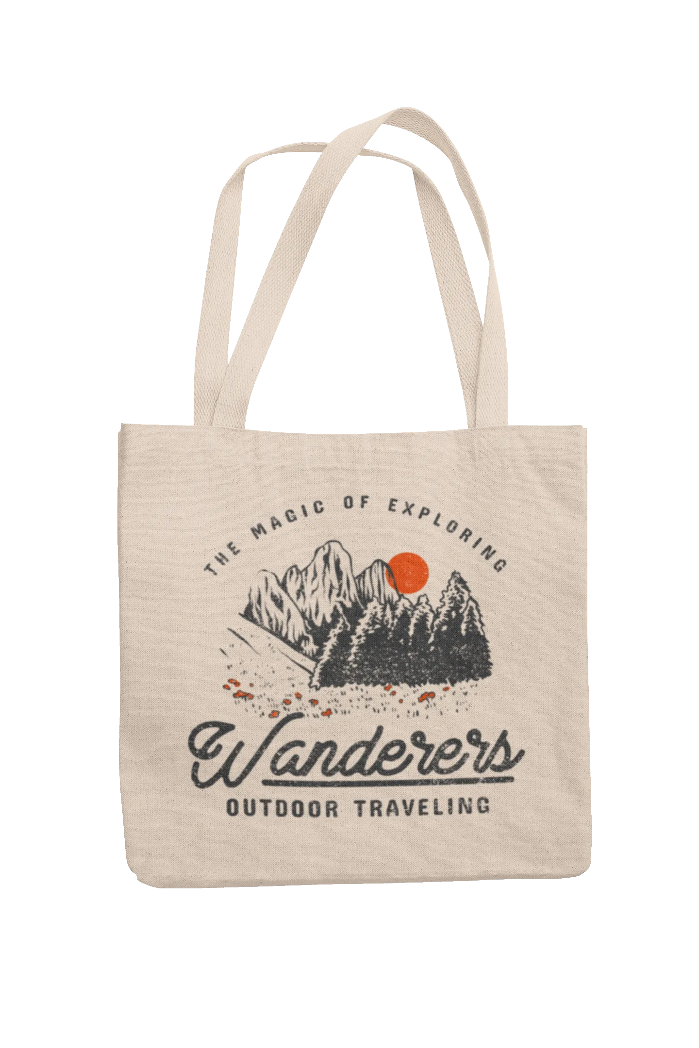 Canvas Tote with Spot Graphics Art