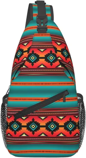 Canyon Navajo Chest Sling Bag Crossbody Shoulder Backpack Bag Gym Cycling Daypack Travel Hiking Cross Bag