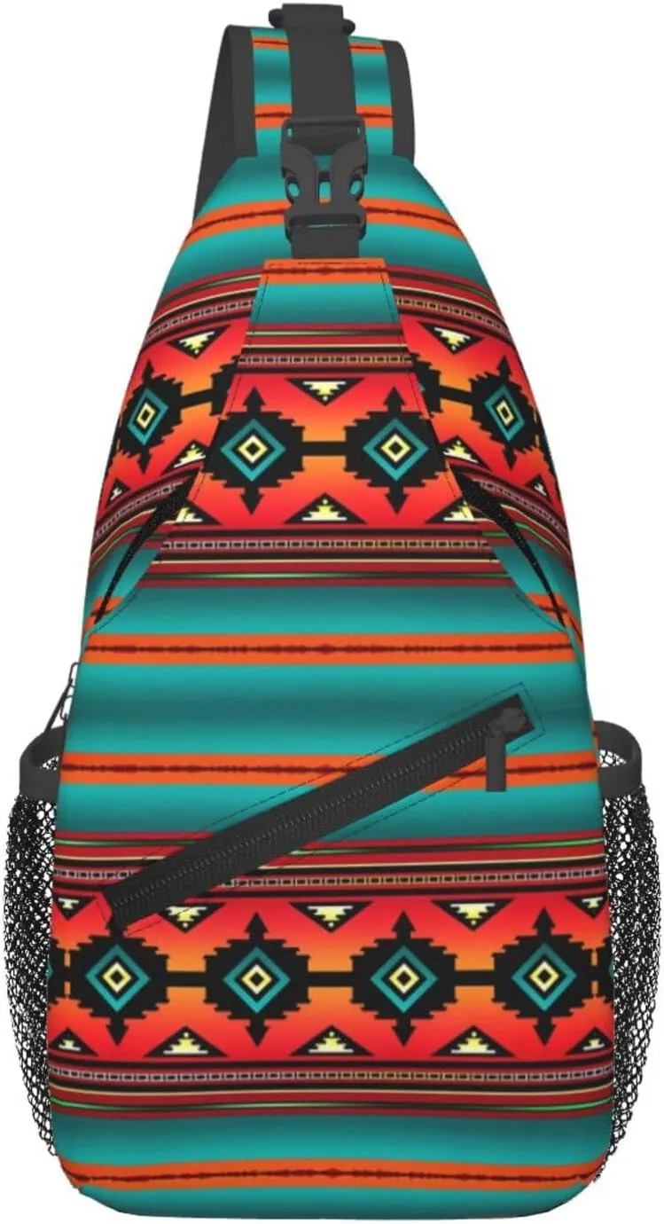 Canyon Navajo Chest Sling Bag Crossbody Shoulder Backpack Bag Gym Cycling Daypack Travel Hiking Cross Bag