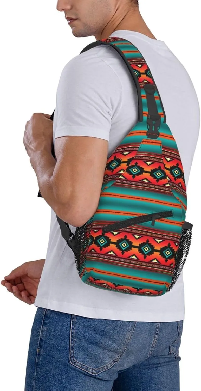 Canyon Navajo Chest Sling Bag Crossbody Shoulder Backpack Bag Gym Cycling Daypack Travel Hiking Cross Bag