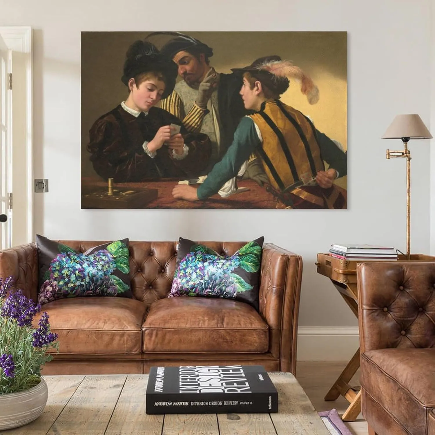 Caravaggio-Cardsharps Canvas Wall Art Poster Decorative Bedroom Modern Home Print Picture Artworks Posters 12x18inch(30x45cm)