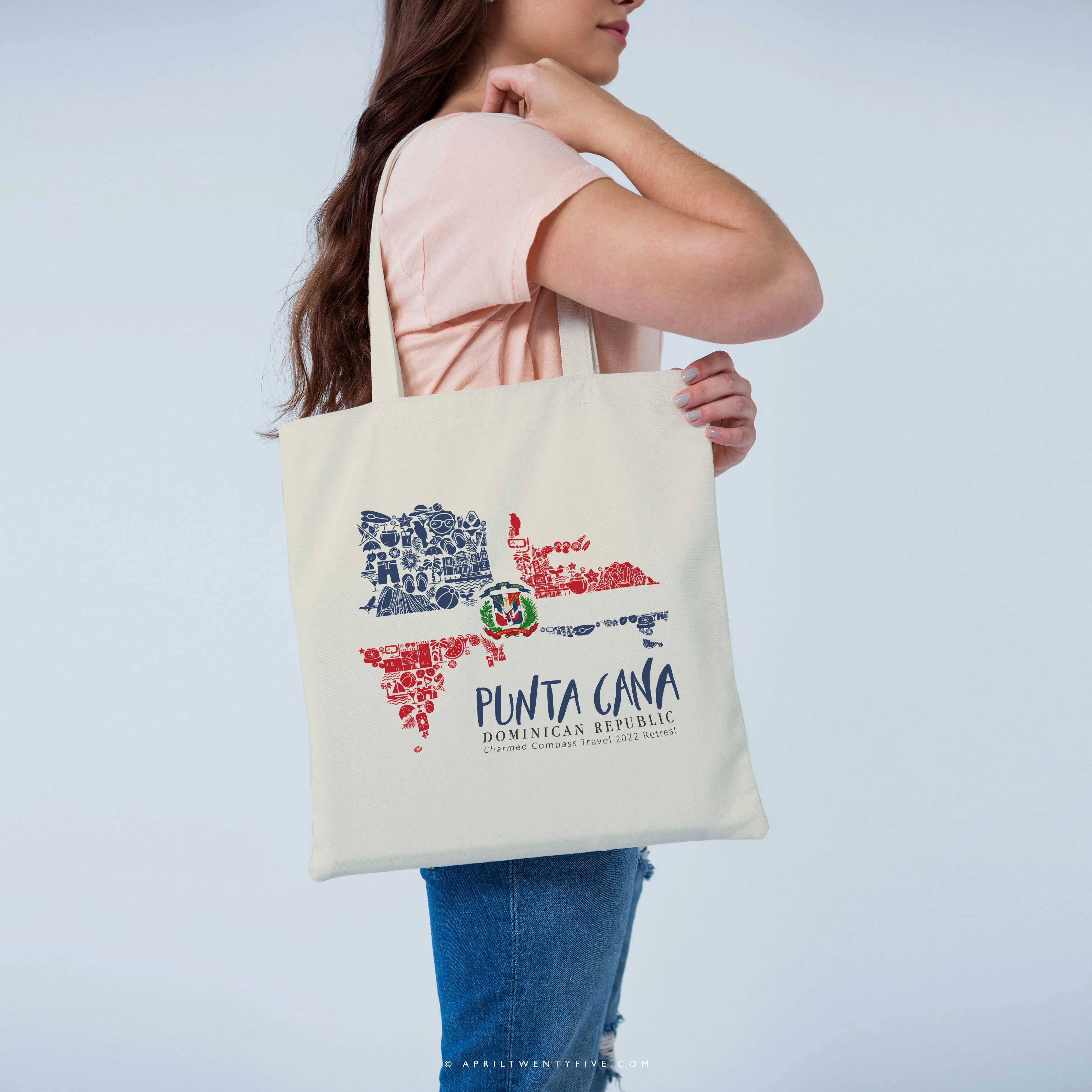 CARITA | Dominican Republic Map Tote