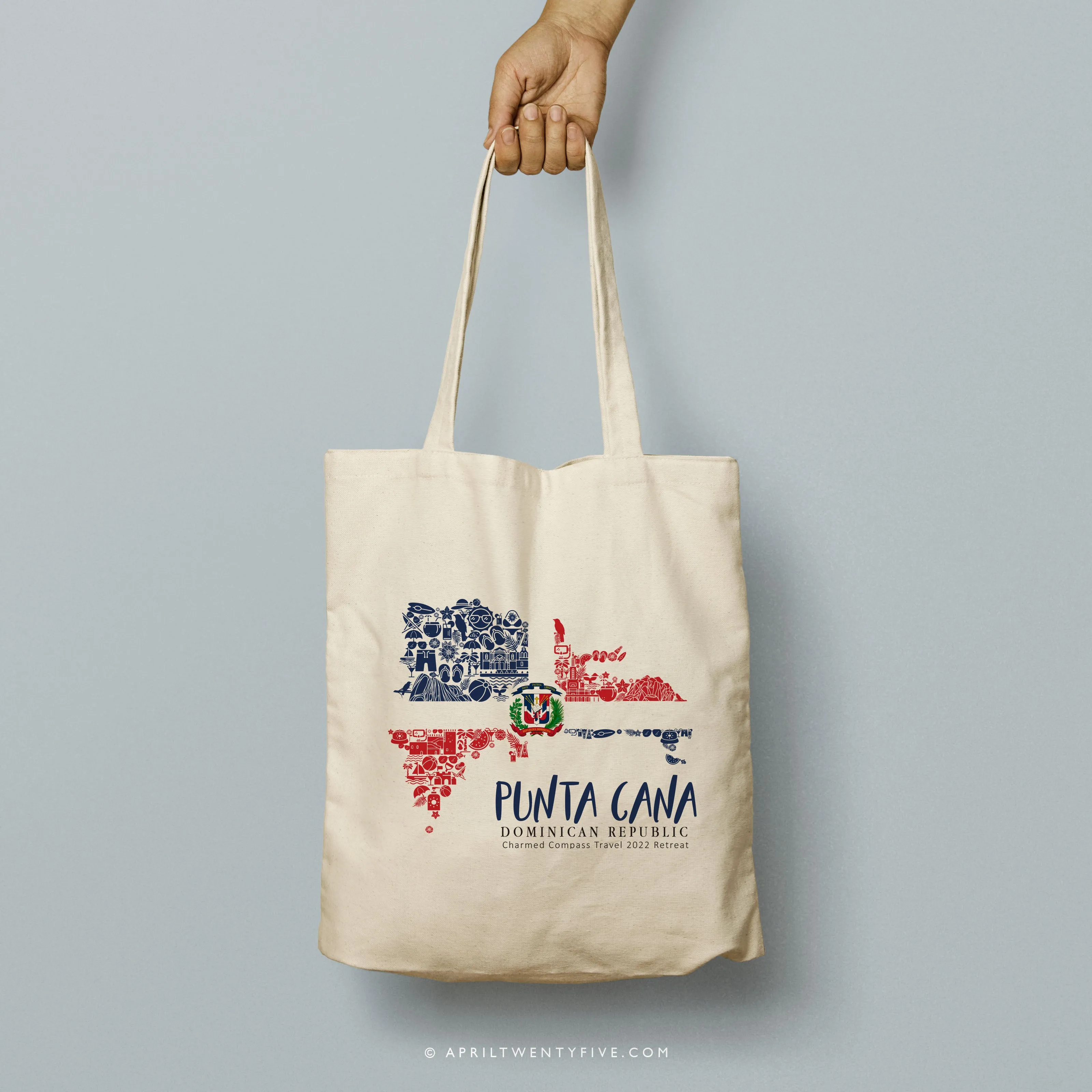 CARITA | Dominican Republic Map Tote
