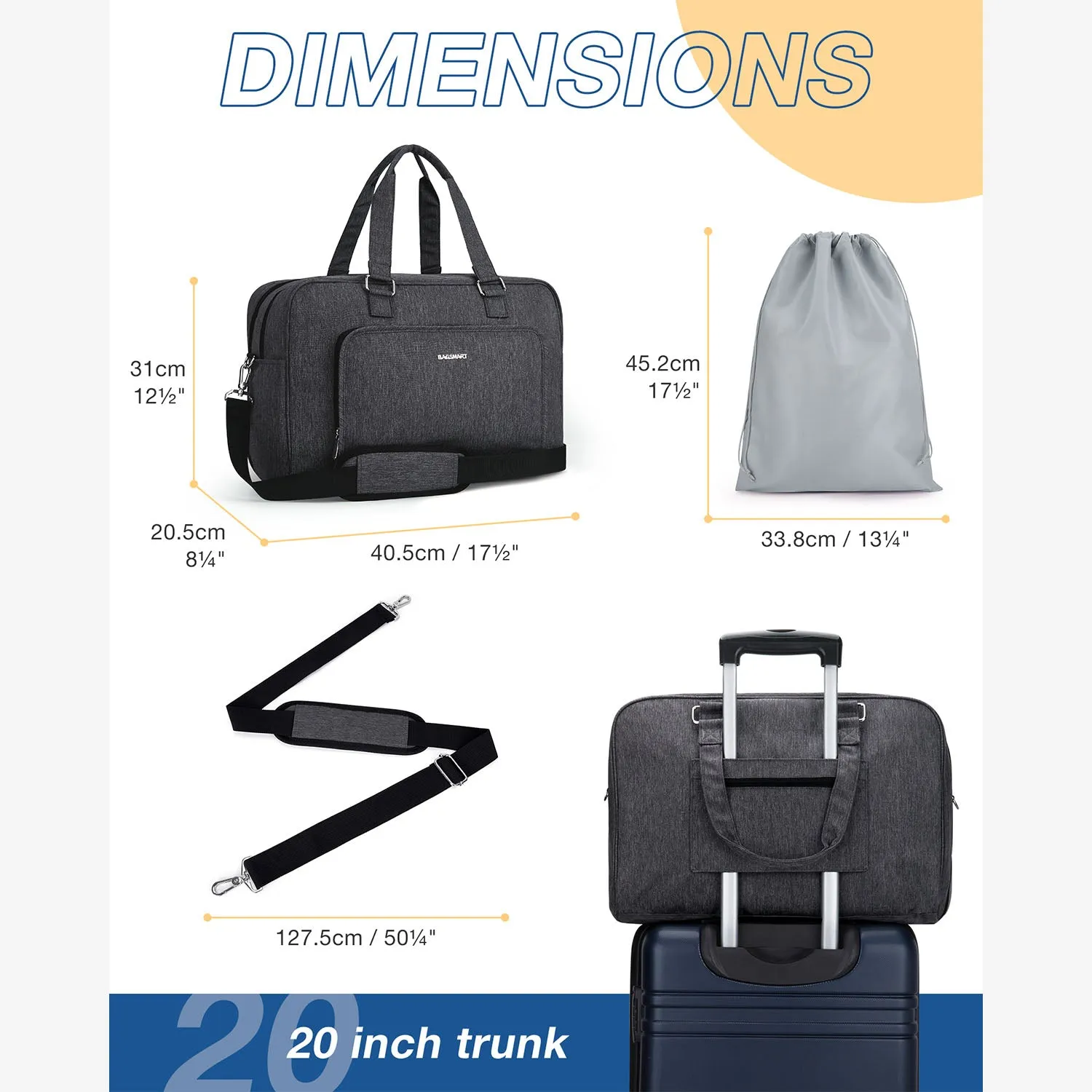 Carry On Bag Travel Duffle Bag