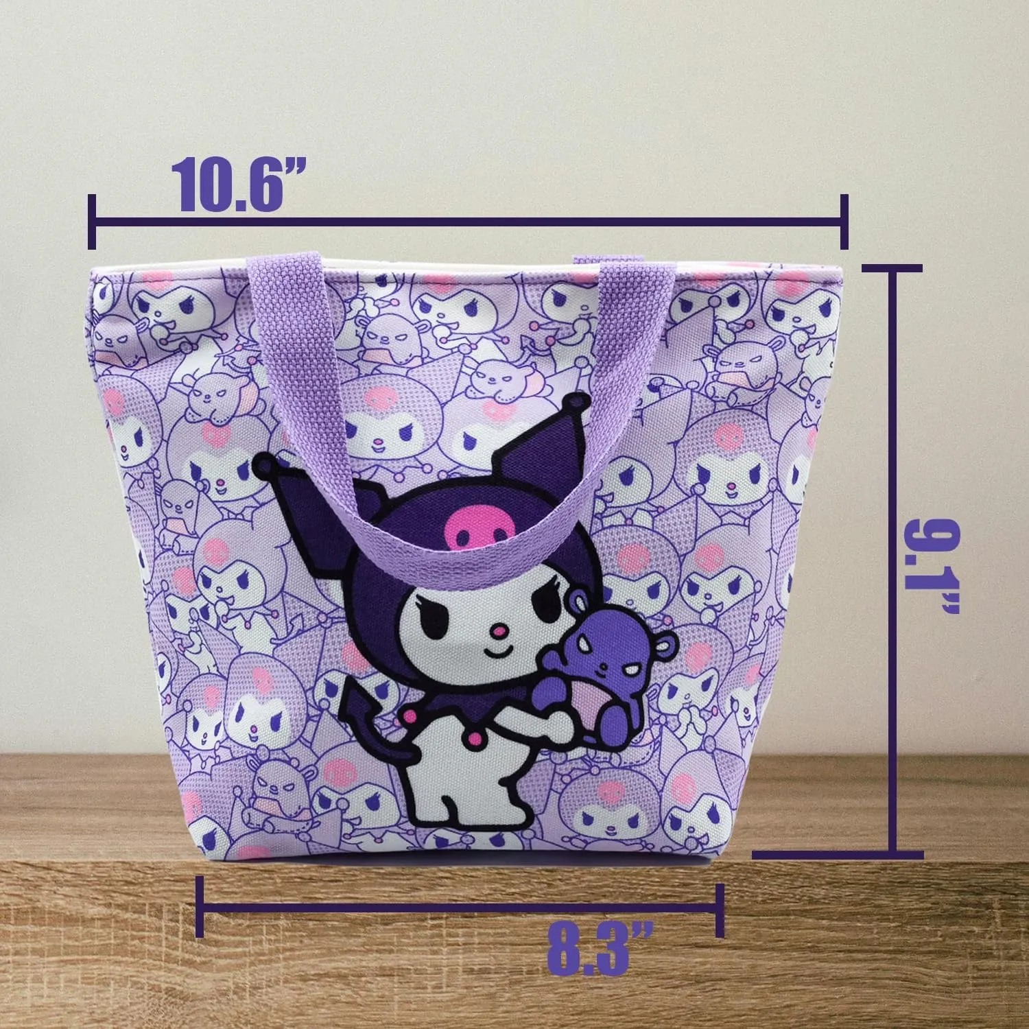 Cartoon Canvas Tote Bag Small Size Grocery Bag Cute for Girls Women Cellphone Purse Reusable Casual Shopping Handbag