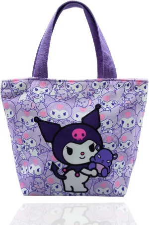 Cartoon Canvas Tote Bag Small Size Grocery Bag Cute for Girls Women Cellphone Purse Reusable Casual Shopping Handbag