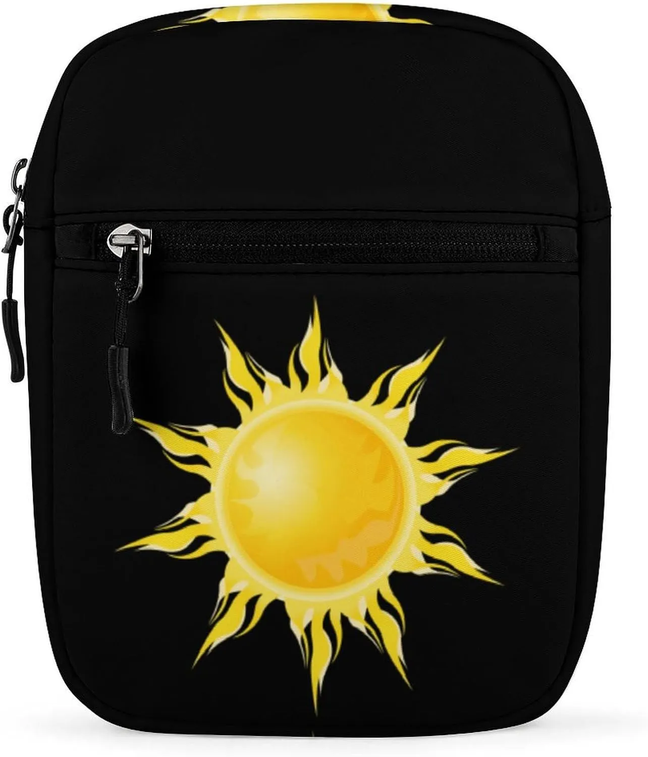 Cartoon Sun Sunshine Small Crossbody Bag Lightweight Satchel Bag Tote Bag Mini Handbag for Men Women