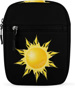 Cartoon Sun Sunshine Small Crossbody Bag Lightweight Satchel Bag Tote Bag Mini Handbag for Men Women