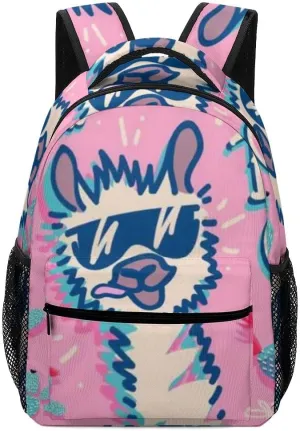 Casual Daypacks Backpacks Laptop Backpack Cool Dog Colorful Cactus Work Bussiness School Students Bookbag Travel Hiking Gym Bags Waterproof Lightweight Women Men
