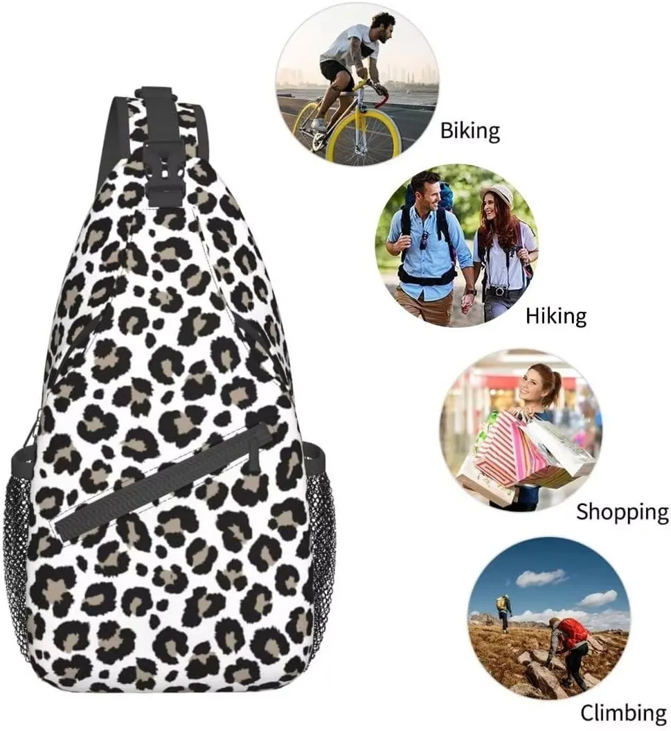 Casual Sling Bag Crossbody Shoulder Backpack Gym Sports Travel Hiking Daypack Chest Bag Small Backpack for Women Men