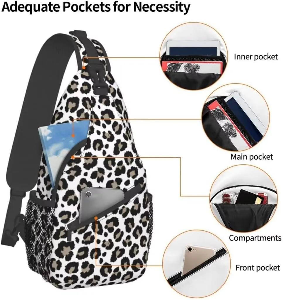 Casual Sling Bag Crossbody Shoulder Backpack Gym Sports Travel Hiking Daypack Chest Bag Small Backpack for Women Men