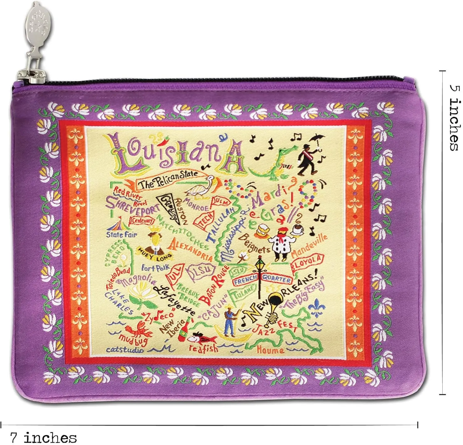 catstudio Louisiana Zipper Pouch Purse | Holds Your Phone, Coins, Makeup, Dog Treats, & Tech Tools