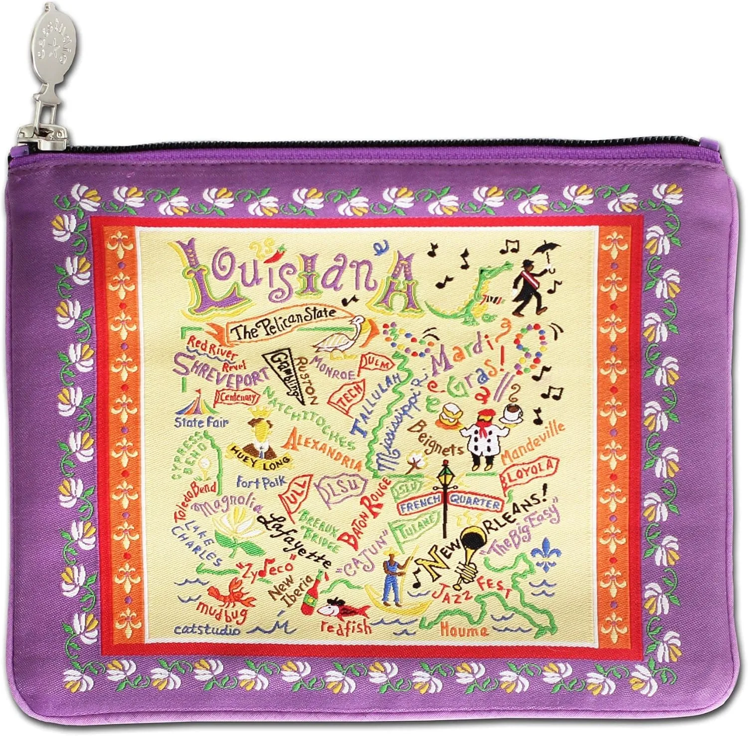 catstudio Louisiana Zipper Pouch Purse | Holds Your Phone, Coins, Makeup, Dog Treats, & Tech Tools