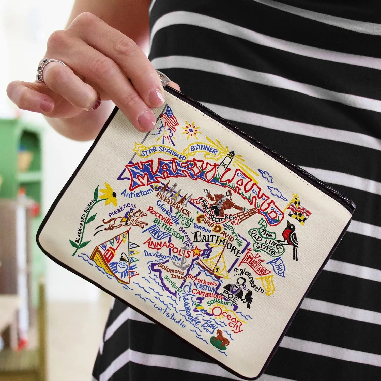 Catstudio Maryland Zipper Pouch Purse | Holds Your Phone, Coins, Makeup, Dog Treats, & Tech Tools