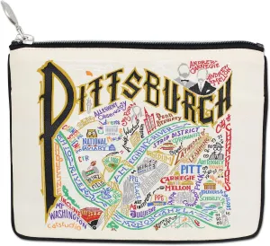 Catstudio Pittsburgh Zipper Pouch Purse | Holds Your Phone, Coins, Makeup, Dog Treats, & Tech Tools
