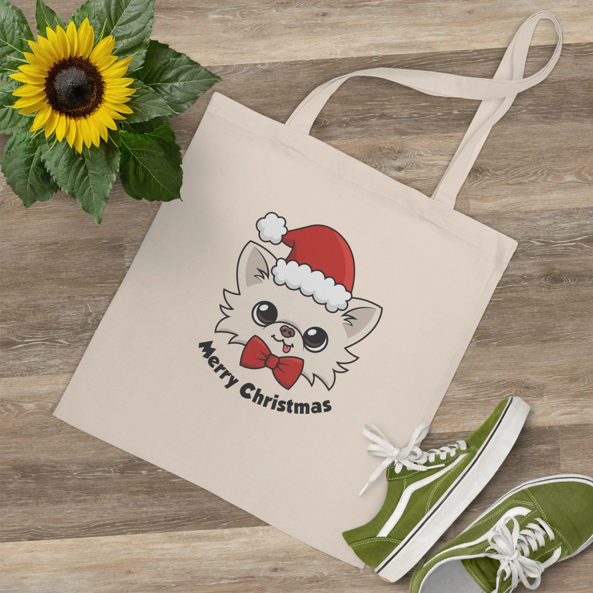 Cedric's Merry Christmas Cotton Tote