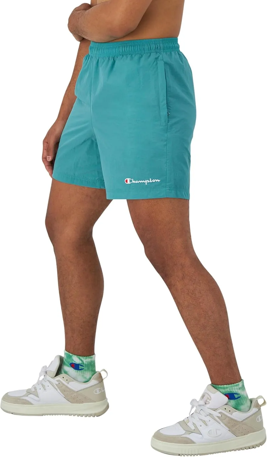 Champion Men's Warm-up Shorts, Nylon Shorts for Men, Gym Shorts for Men, Athletic Shorts, 6"