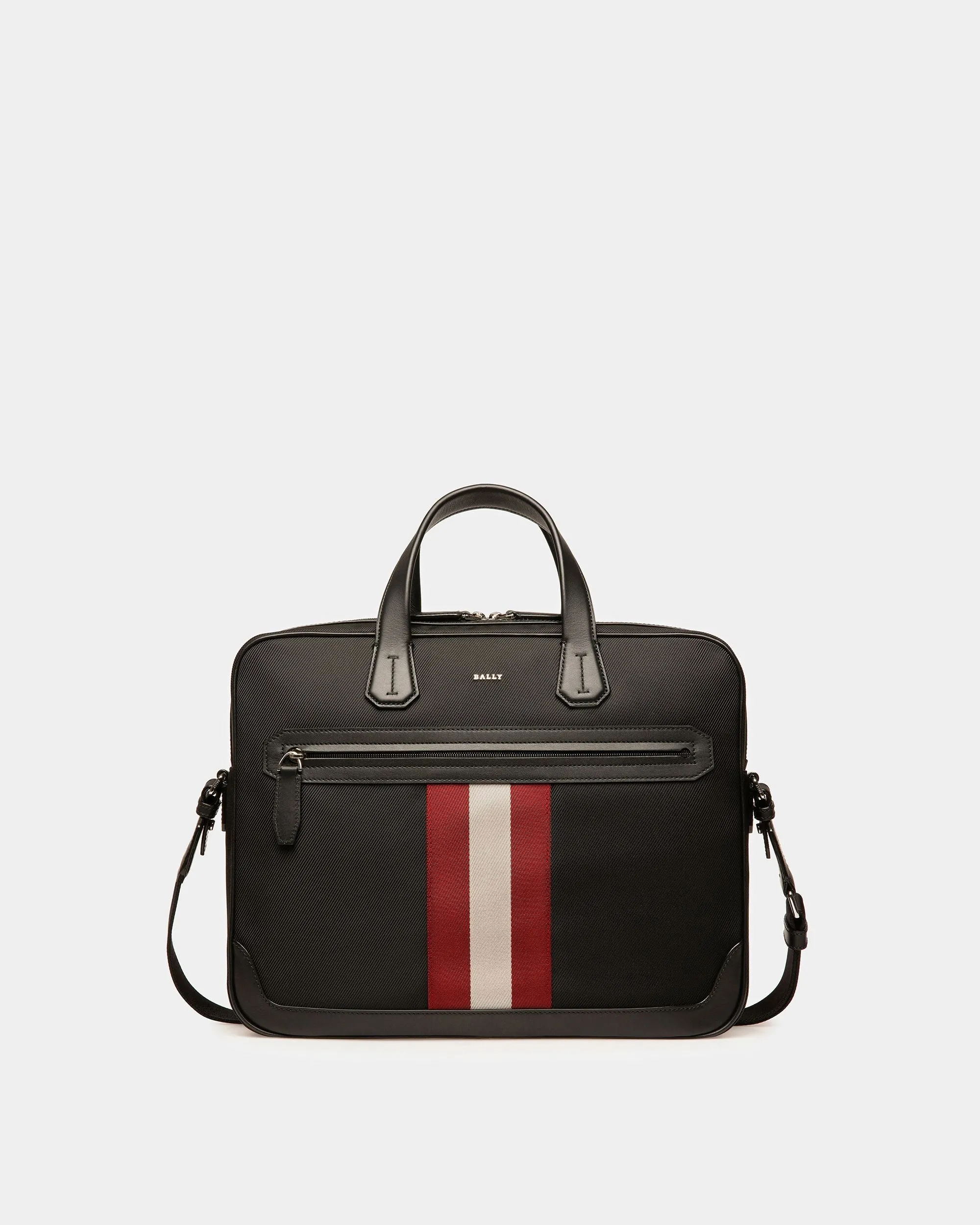 Chandos Small Techno Nylon Business Bag In Black