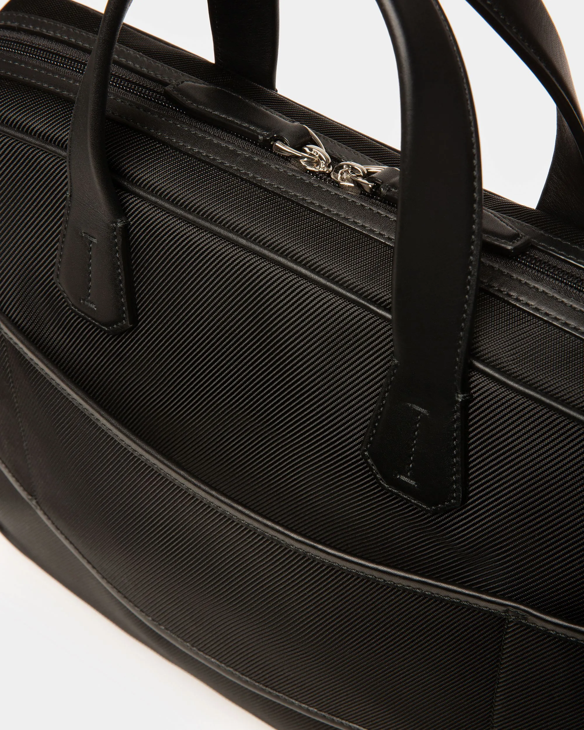 Chandos Small Techno Nylon Business Bag In Black