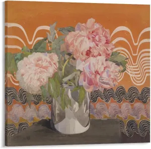 Charles Rennie Mackintosh-Peonies Poster Decorative Painting Canvas Wall Art Living Room Posters Bedroom Painting 12x12inch(30x30cm)