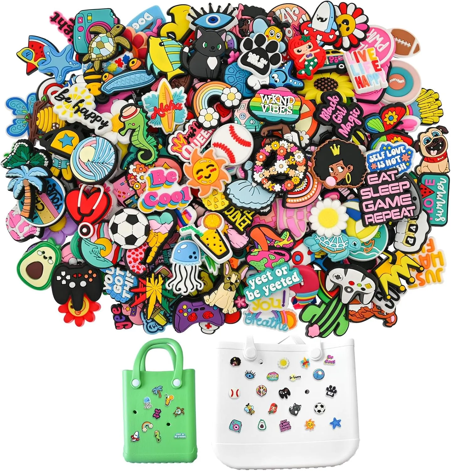 Charms For Bogg Bag Accessories Summer Beach Small Tote Bag Charms For Women