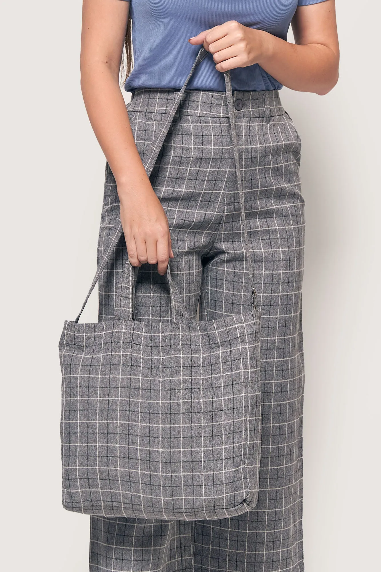 Checked Sling Bag