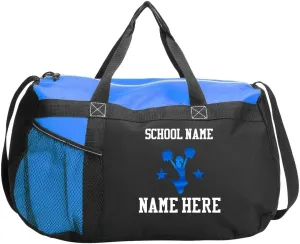 Cheerleader Custom Text Duffel Bag: Gym Duffel Bag