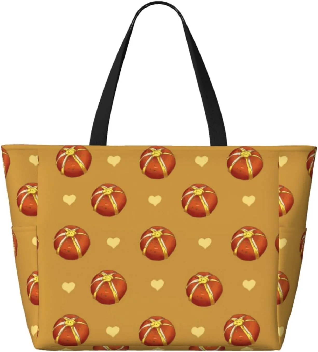 Cherry Cake Spacious Large Capacity Beach Travel Bag - Foldable Beach Bag Tote Bag With Zipper