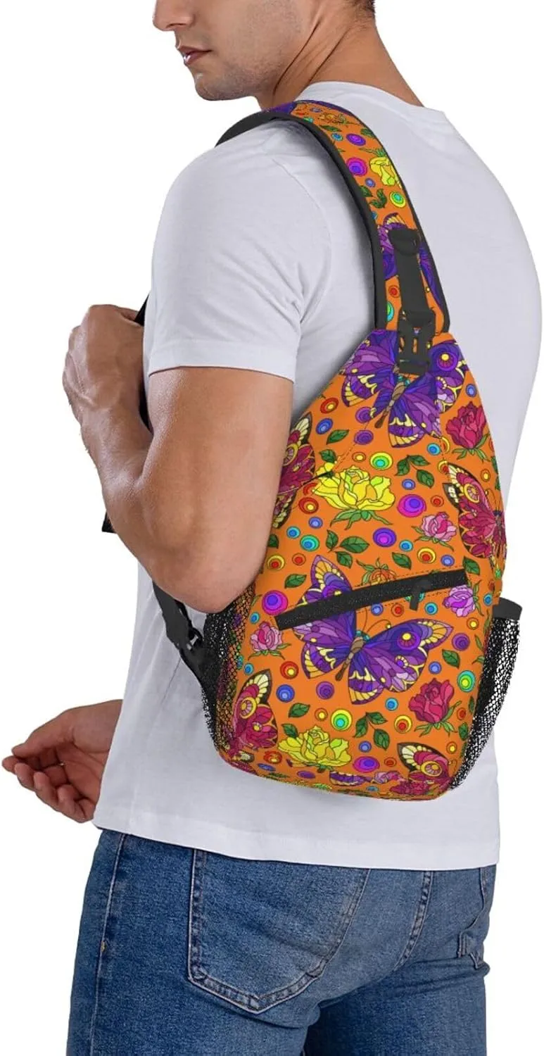 Chest Sling Bag Crossbody Shoulder Backpack Bag Gym Cycling Travel Hiking Daypack Cross Bag