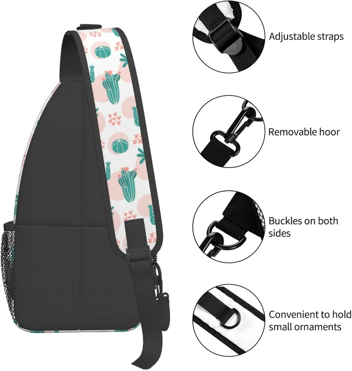 Chest Sling Bag Crossbody Shoulder Backpack Bag Gym Cycling Travel Hiking Daypack Cross Bag