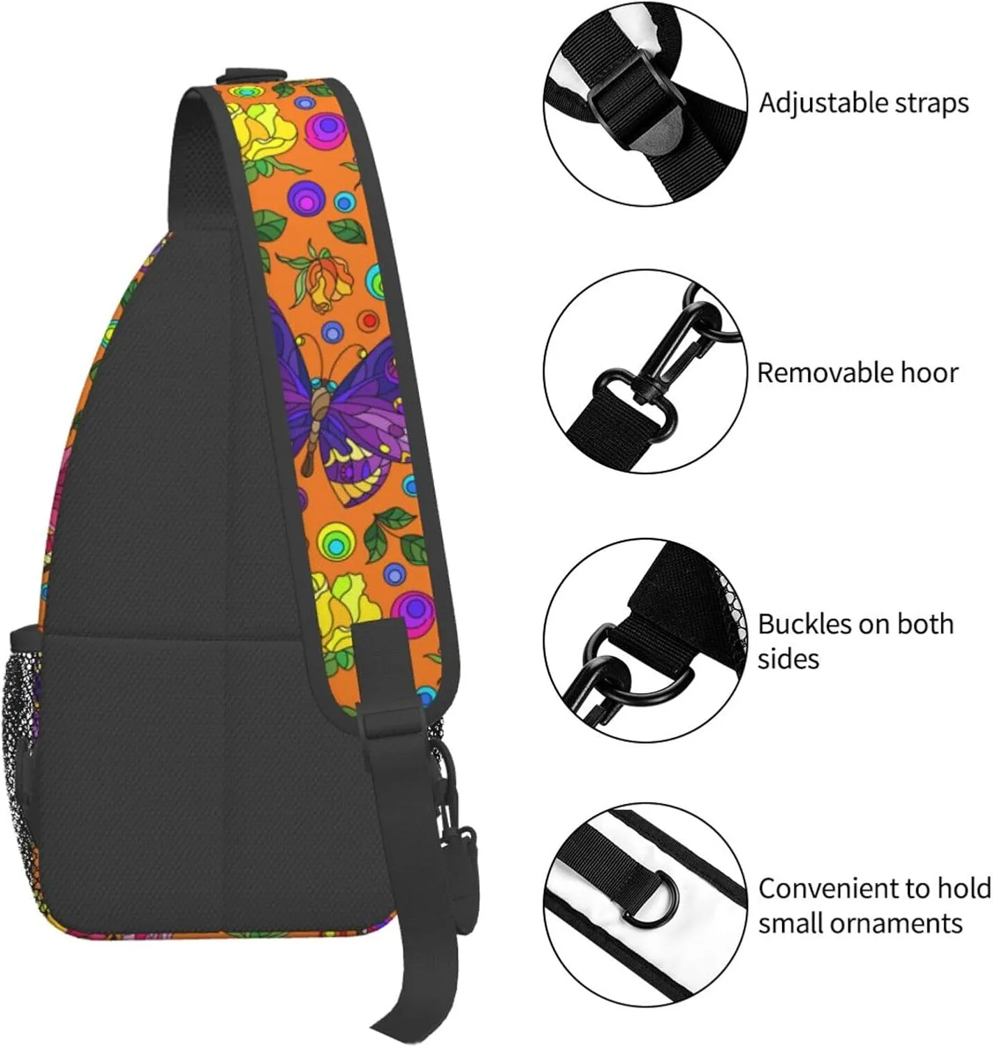 Chest Sling Bag Crossbody Shoulder Backpack Bag Gym Cycling Travel Hiking Daypack Cross Bag