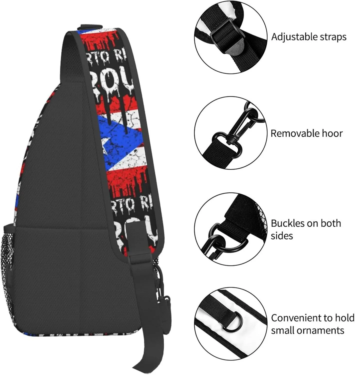 Chest Sling Bag Crossbody Shoulder Backpack Bag Gym Cycling Travel Hiking Daypack Cross Bag