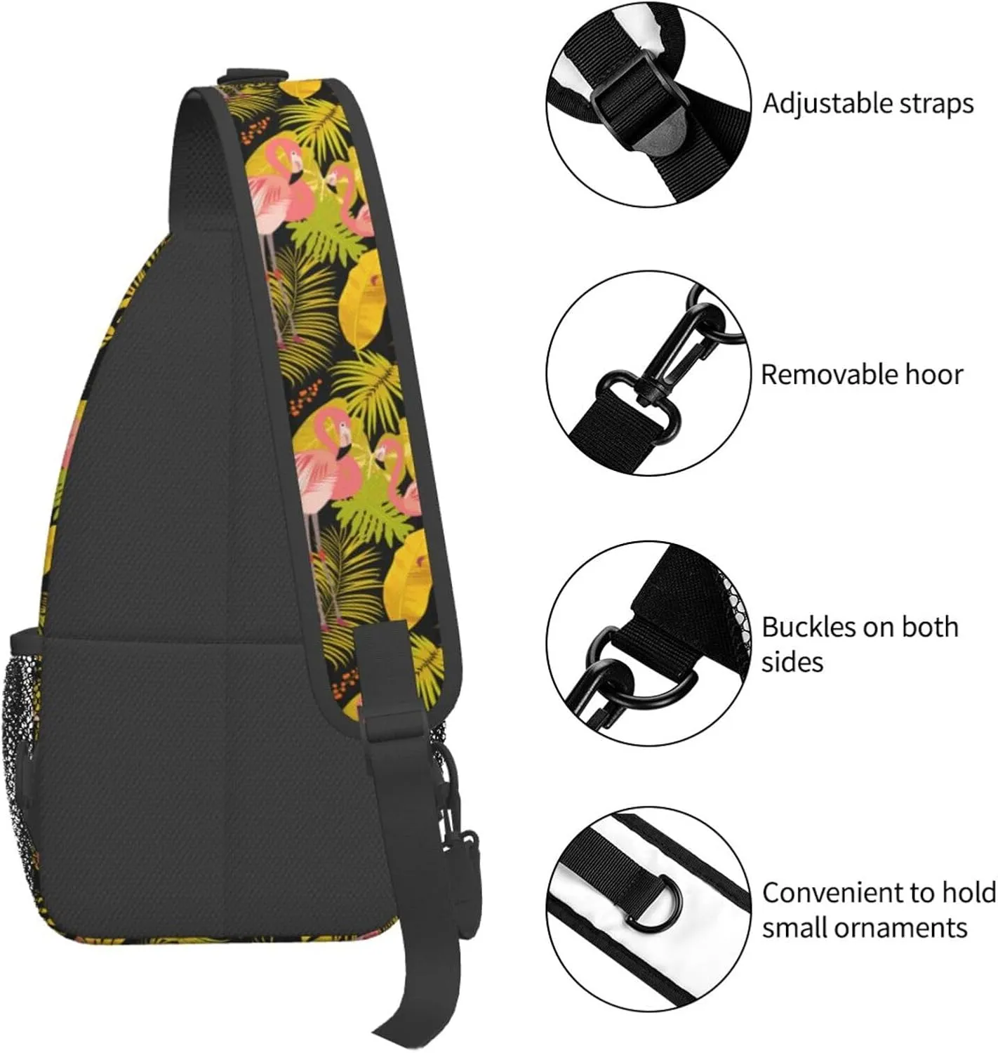 Chest Sling Bag Crossbody Shoulder Backpack Bag Gym Cycling Travel Hiking Daypack Cross Bag