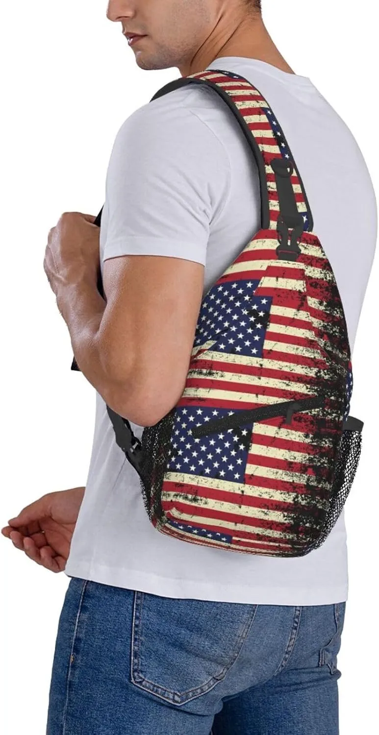 Chest Sling Bag Crossbody Shoulder Backpack Bag Gym Cycling Travel Hiking Daypack Cross Bag