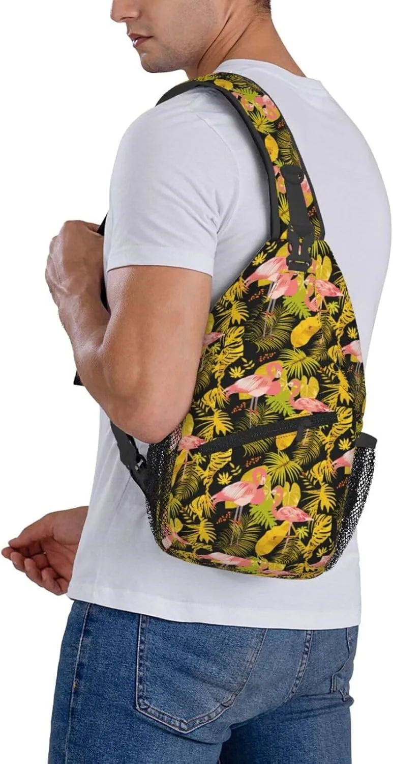 Chest Sling Bag Crossbody Shoulder Backpack Bag Gym Cycling Travel Hiking Daypack Cross Bag