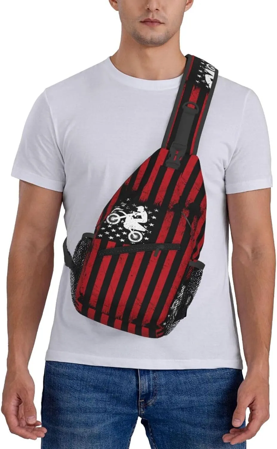 Chest Sling Bag Crossbody Shoulder Backpack Bag Gym Cycling Travel Hiking Daypack Cross Bag