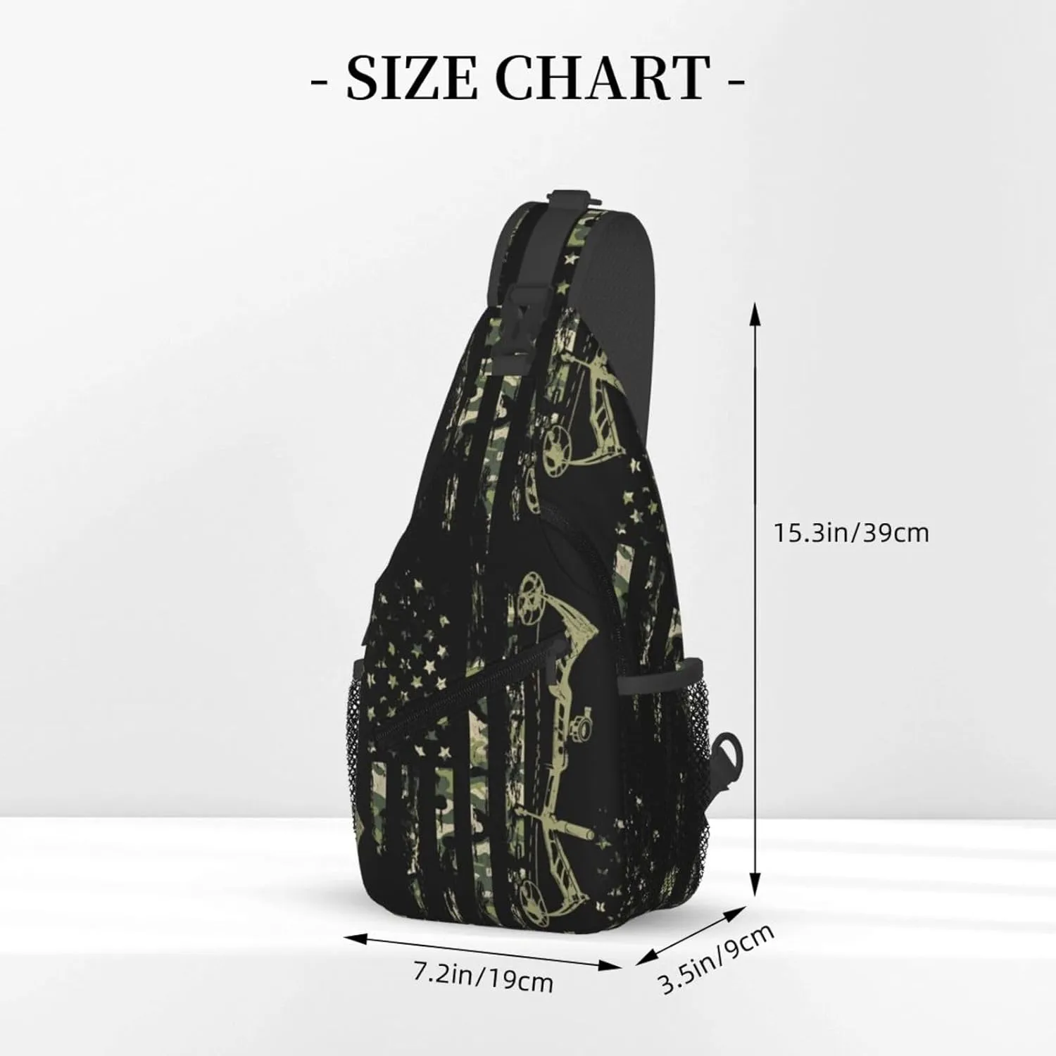 Chest Sling Bag Crossbody Shoulder Backpack Bag Gym Cycling Travel Hiking Daypack Cross Bag