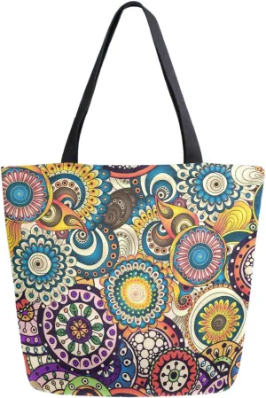 Chic Lifelike Pattern Extra Large Shoulder Tote Bag for Beach Travel Weekender Gym Grocery Shopping