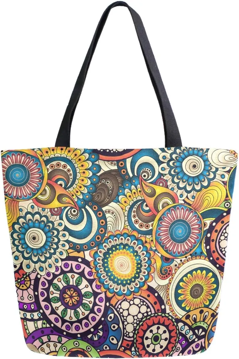 Chic Lifelike Pattern Extra Large Shoulder Tote Bag for Beach Travel Weekender Gym Grocery Shopping