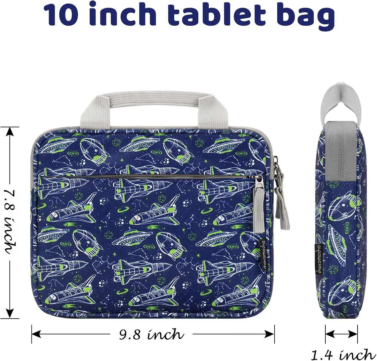 Choco Mocha Kids Tablet Sleeve Bag for Boys & Girls, (10-12.5Inch)
