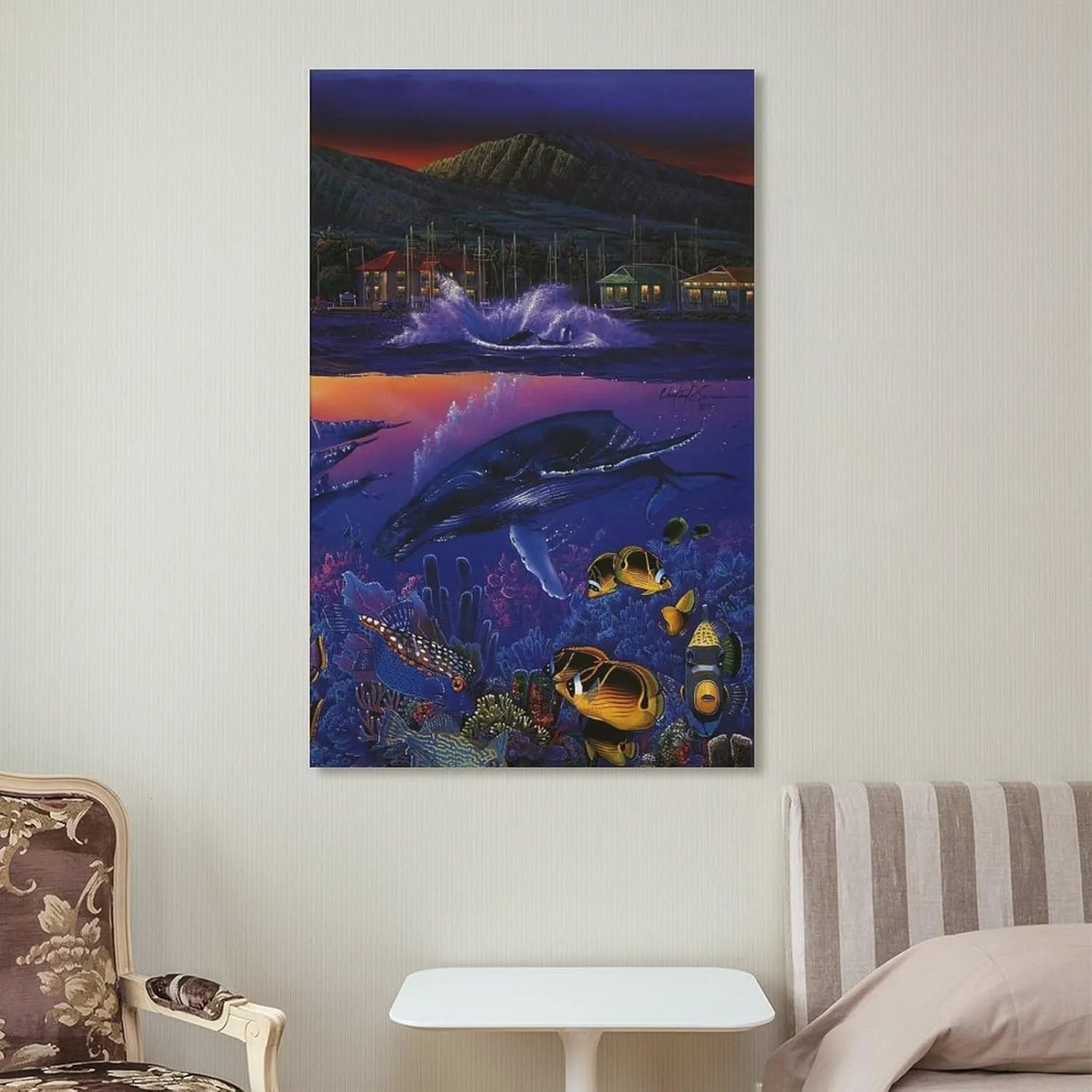 Christian Ries Lassen, Mystic Orcas Art Poster Room Aesthetic Poster Print Art Wall Painting Canvas Posters Gifts Modern Bedroom Decor 24x36inch(60x90cm)