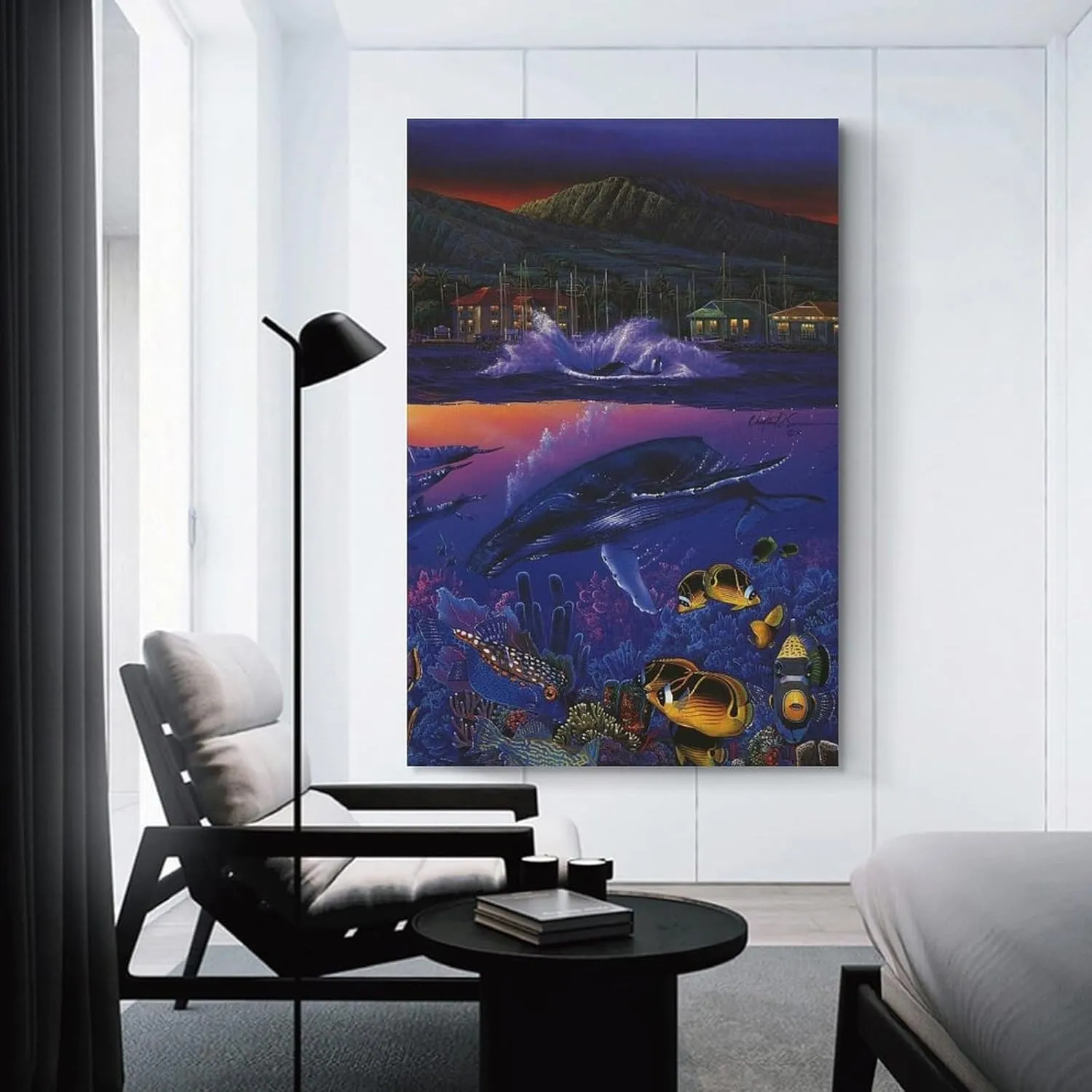 Christian Ries Lassen, Mystic Orcas Art Poster Room Aesthetic Poster Print Art Wall Painting Canvas Posters Gifts Modern Bedroom Decor 24x36inch(60x90cm)